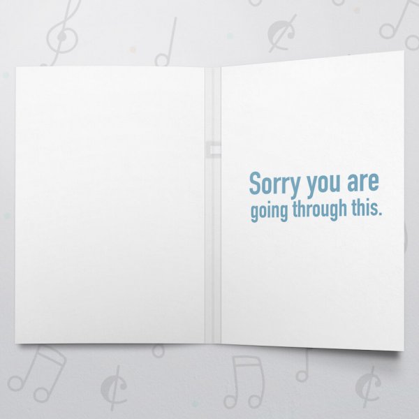 Let Me Be The First – Musical Sympathy Card