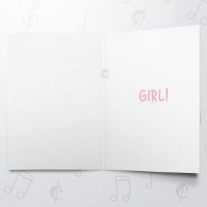 Yay a Girl (Reveal) – Musical Baby Card