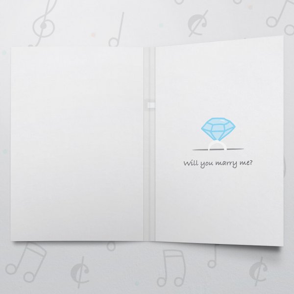 Wedding Ring Box – Musical Proposal Card