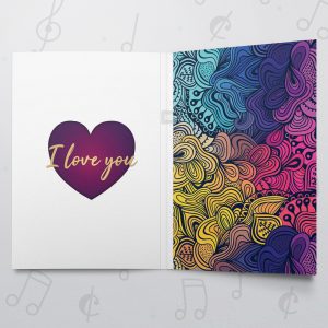 Colourful Heart – Musical Love Card