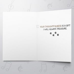 Thanks Fur Everything – Musical Thank You Card