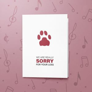 Pet Loss – Musical Sympathy Card