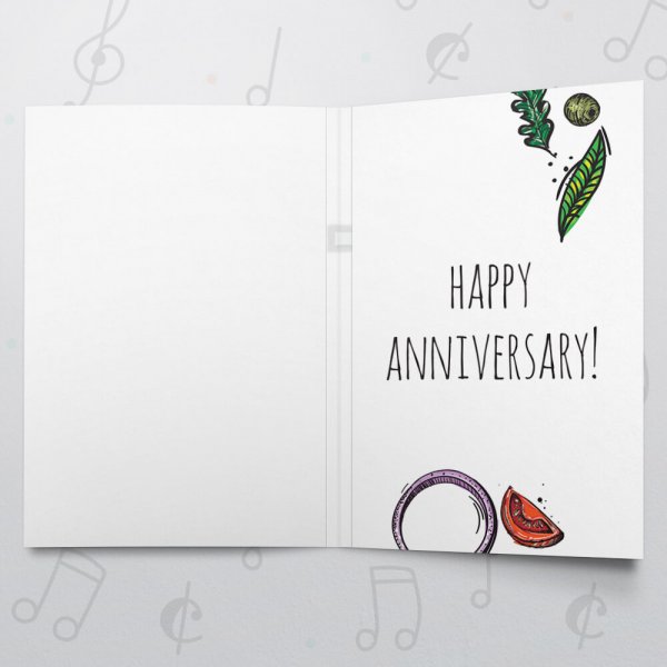 Pizza my Heart (Anniversary) – Musical Wedding Card