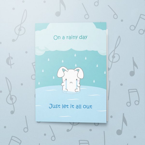 Rainy Day – Musical Sympathy Card