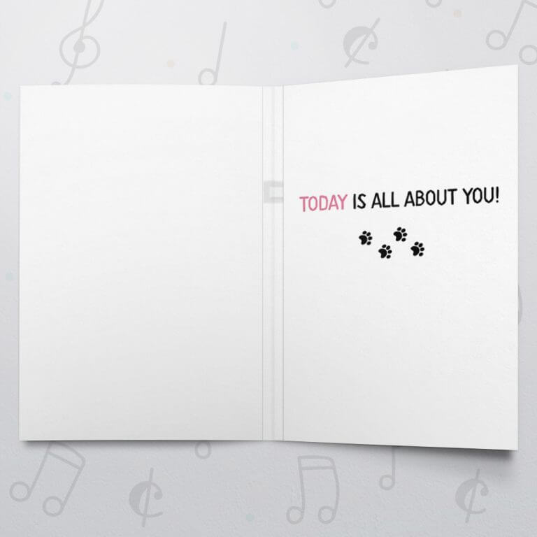 Raise the Ruff Musical Congratulations Card bigDAWGS greetings