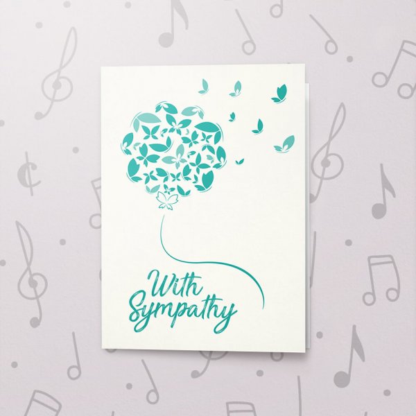 With Sympathy – Musical Sympathy Card