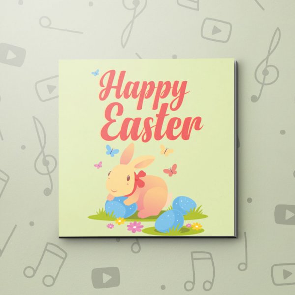 Colourful Rabbit – Easter Video Greeting Card
