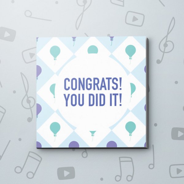 You Did It Balloons – Congratulations Video Greeting Card