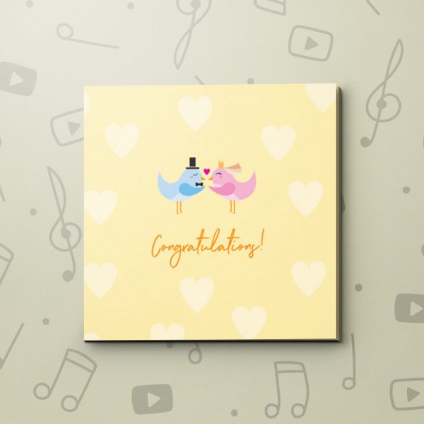 Congratulations Lovebirds – Wedding Video Greeting Card