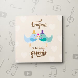 Congrats Grooms – LGBT Wedding Video Greeting Card