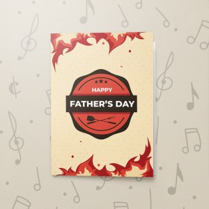 BBQ Father's Day – Musical Father's Day Card