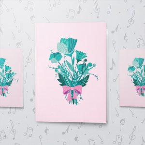 Thank You Pastel – Musical Thank You Card - Large