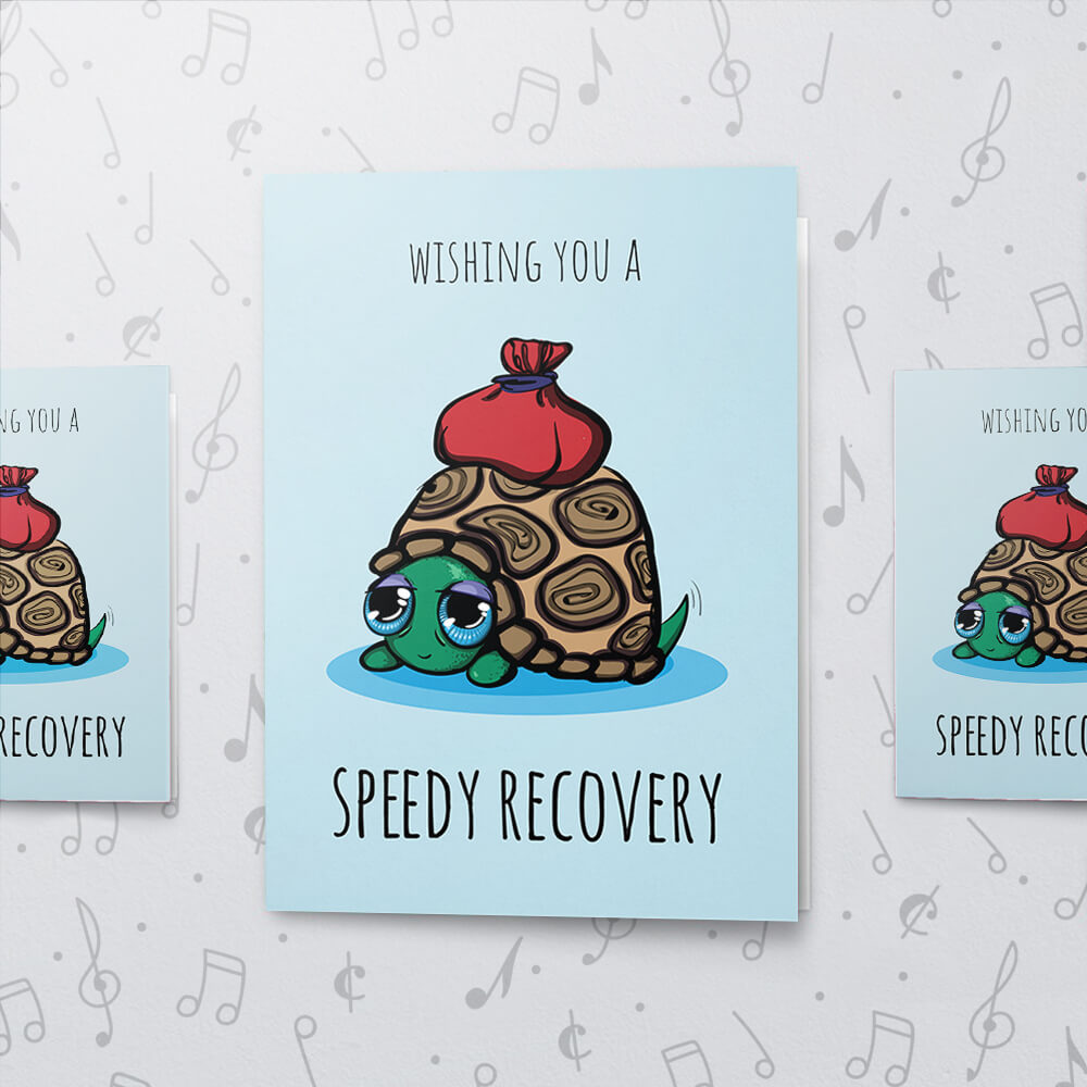Speedy Recovery – Musical Get Well Card - Large Speedy Recovery – Musical Get Well Card - Large