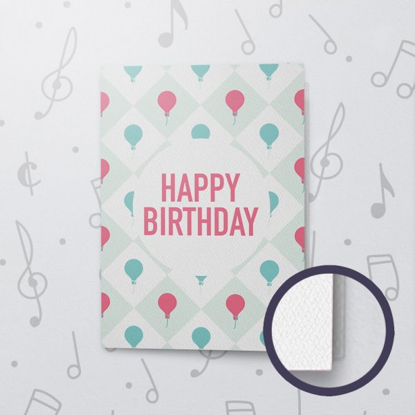 Happy Birthday Balloon – Musical Birthday Card - Felt Paper