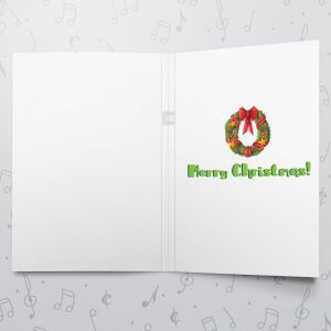 Merry Santa – Musical Christmas Card - Large
