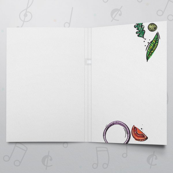 Pizza My Heart (Love) – Musical Love Card - Felt Paper