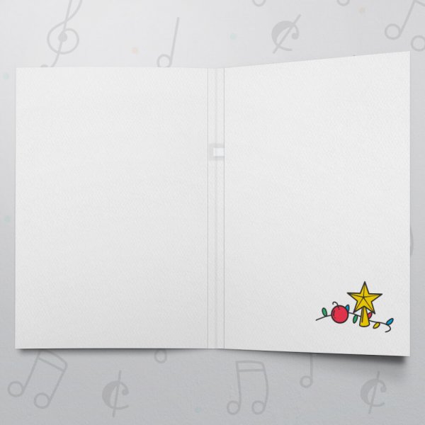 Christmas Star – Musical Christmas Card - Felt