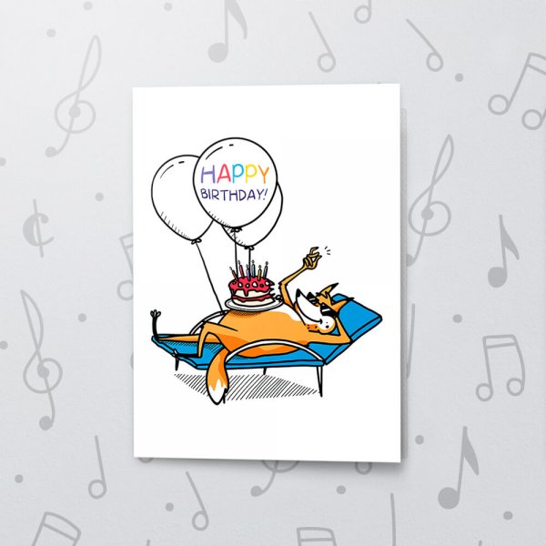 Relaxn' Birthday – Musical Birthday Card