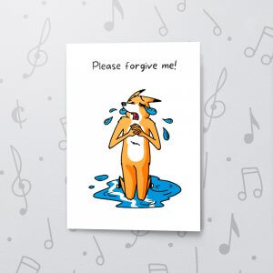 Please forgive me – Musical Sorry Card