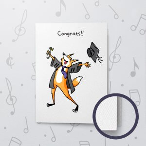 Congrats! You Graduated – Musical Graduation Card - Felt