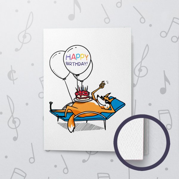 Relaxn' Birthday – Musical Birthday Card - Felt
