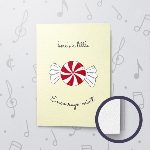 Encouragemint – Musical Sympathy Card - Felt