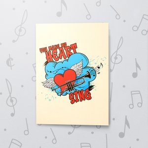 Heart Sing – Musical Love Card