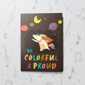 Unicorn – Musical LGBT Card