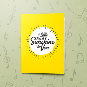 Sunshine – Musical Sympathy Card