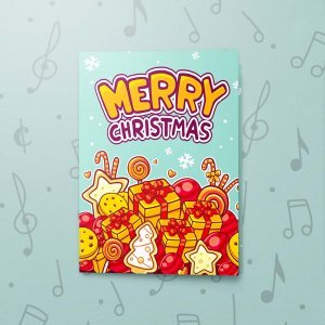 Gifts and Candies Musical Christmas Card