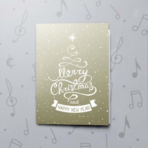 Snowy Christmas Musical Christmas Card