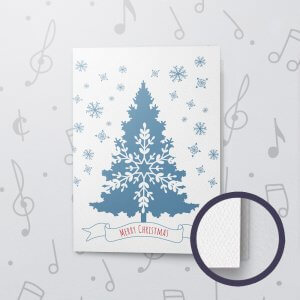 Christmas Season – Musical Christmas Card - Felt Paper