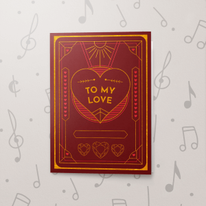 To My Love (Art Deco) – Musical Love Card