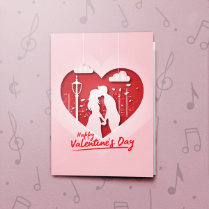 Valentine's Paper Heart – Musical Valentines Card