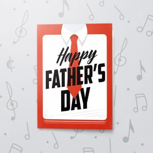 Suit and Tie – Musical Father's Day Card