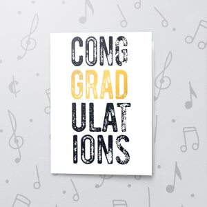 Congradulations – Musical Graduation Card
