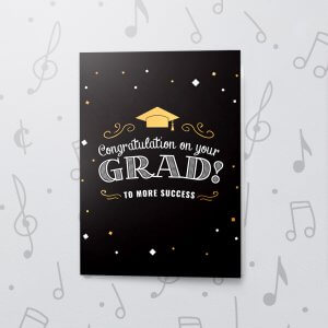 To More Success – Musical Graduation Card