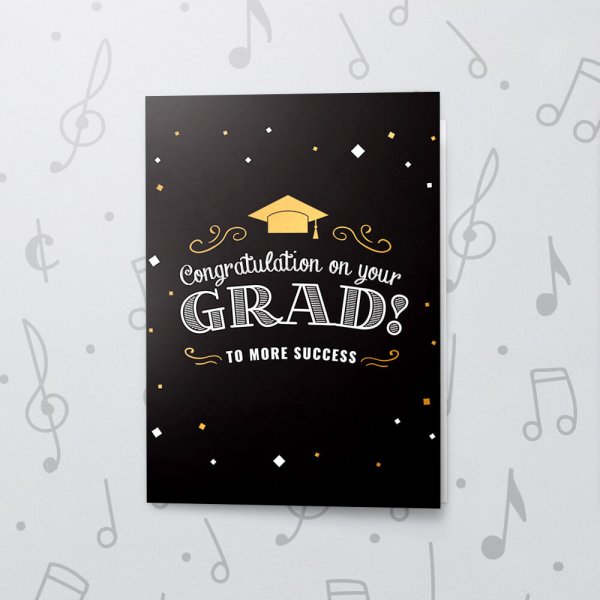 To More Success – Musical Graduation Card