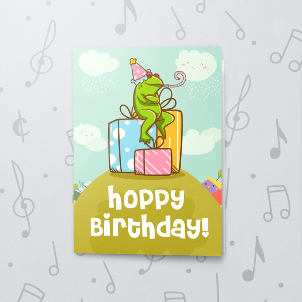 Birthday Frog – Musical Birthday Card