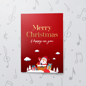Christmas Red 2 – Musical Christmas Card
