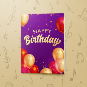 Birthday Purple – Gift Card Holder