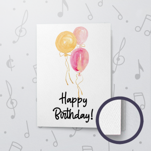 3 Balloons Birthday – Musical Birthday Card