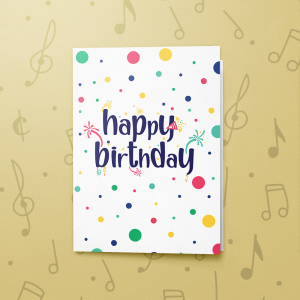 Colorful Birthday – Musical Birthday Card