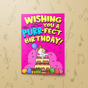 Birthday Purrfect – Gift Card Holder