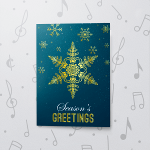 Christmas Snowflakes  – Musical Christmas Card