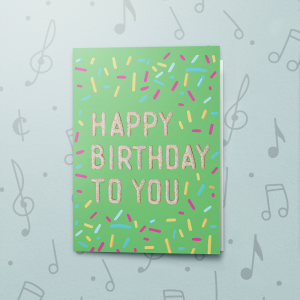 Birthday Sprinkles – Musical Birthday Card