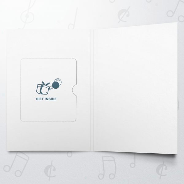 Christmas Doodle Blue – Gift Card Holder