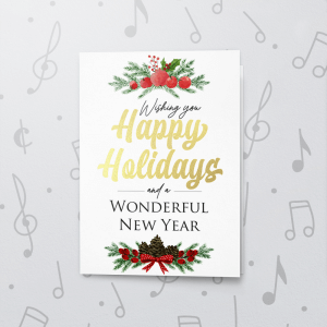 Happy Holidays – Musical Christmas Card