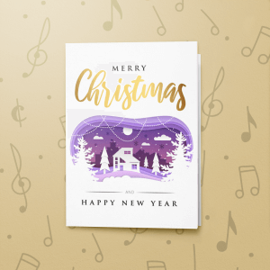 Purple Christmas – Gift Card Holder