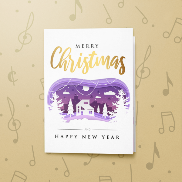 Purple Christmas – Gift Card Holder